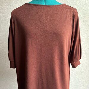 H&M Brown/Caramel Top/Blouse Size M
